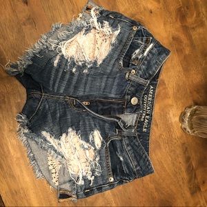 American eagle high waisted shorts
